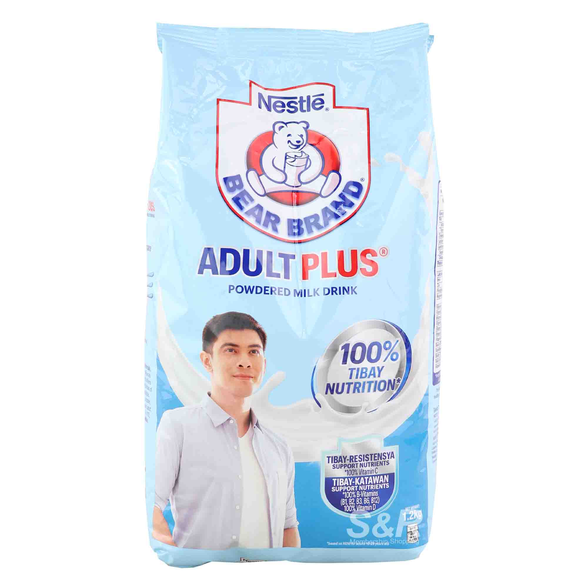 Bear Brand Adult Plus Powdered Milk Drink 1.2kg Bear Brand Adult Plus Powdered Milk Drink 1.2kg